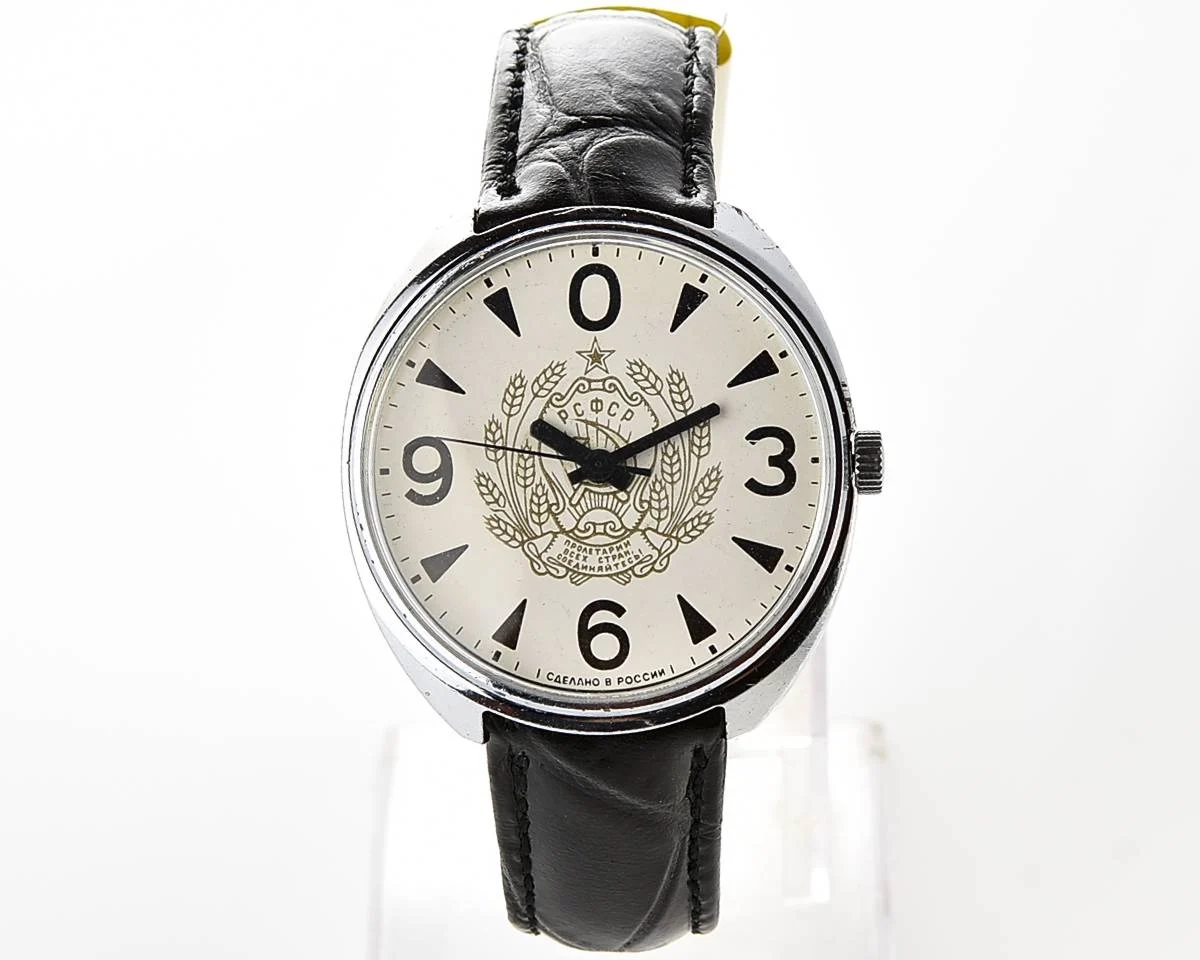 Soviet mechanical Raketa watch "big zero"