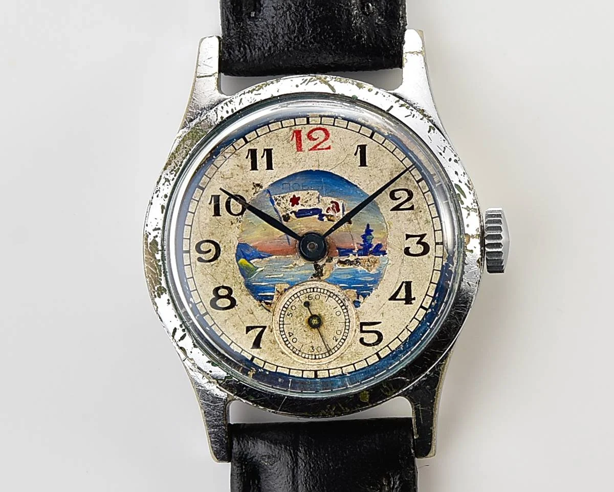 Vintage Soviet mechanical Pobeda watch, ChChZ, 2nd quarter of 1953