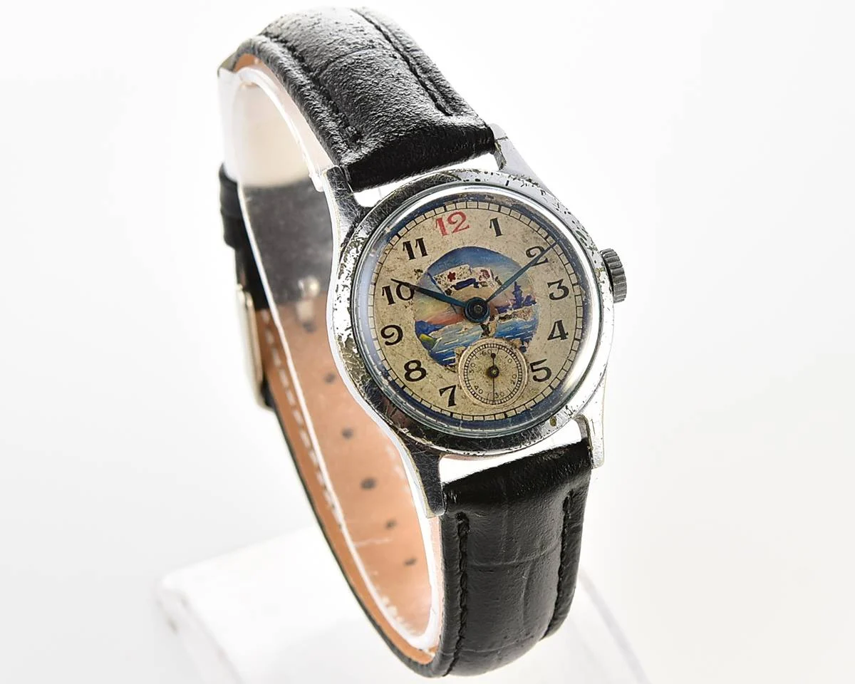 Vintage Soviet mechanical Pobeda watch, ChChZ, 2nd quarter of 1953