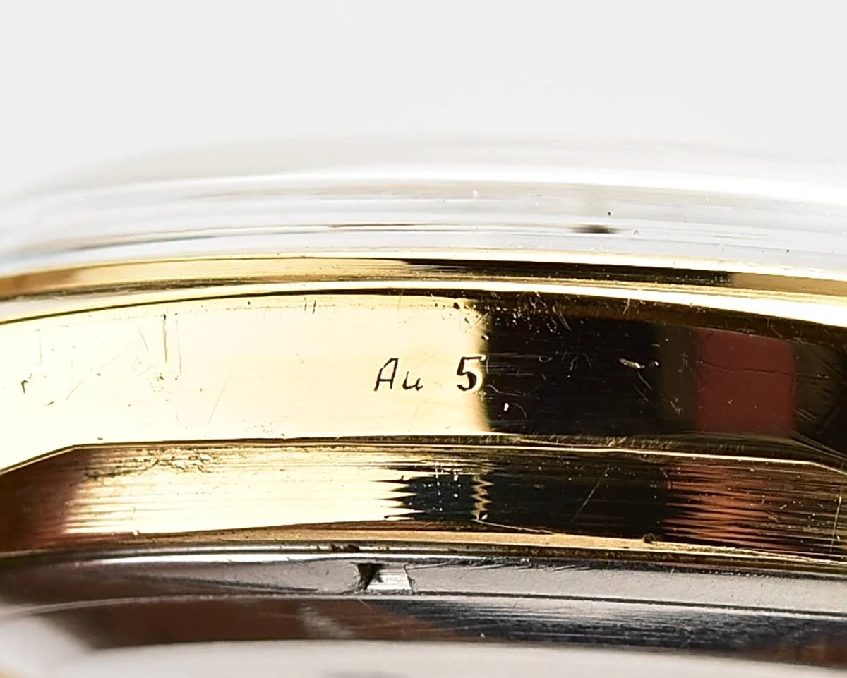 Soviet Poljot gold-plated mechanical watch with alarm clock function