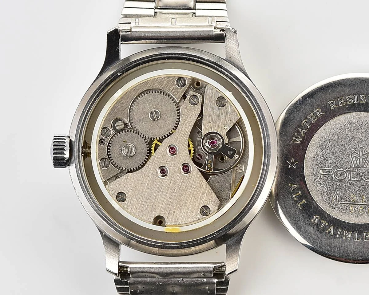 Soviet vintage Poljot mechanical wrist watch - in stainless steel, limited series!