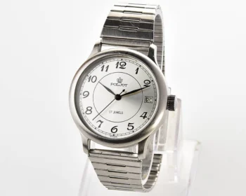 Soviet vintage Poljot mechanical wrist watch - in stainless steel, limited series!