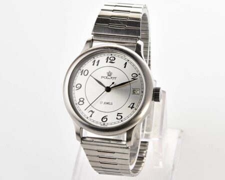 Soviet vintage POLJOT mechanical wrist watch - in stainless steel, limited series!