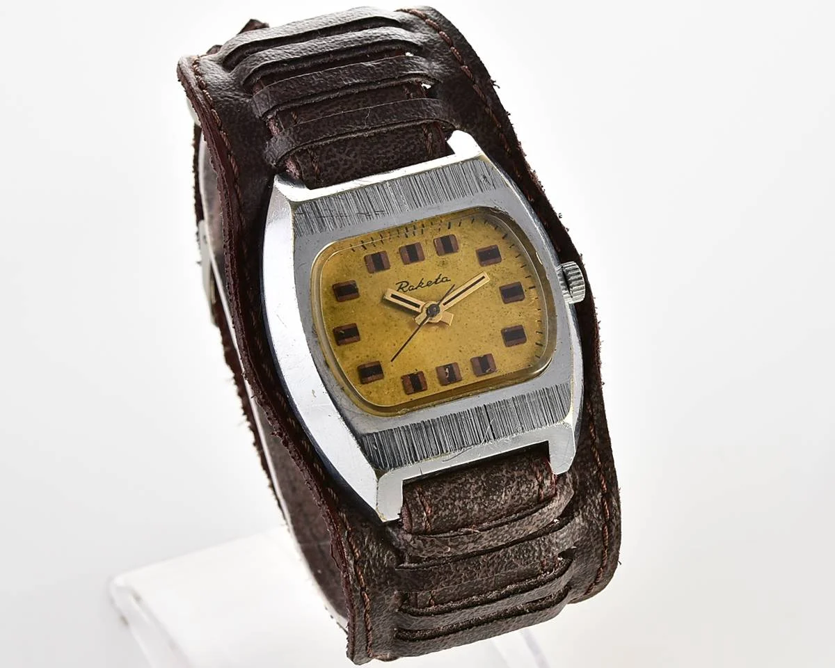 Raketa vintage mechanical wrist watch
