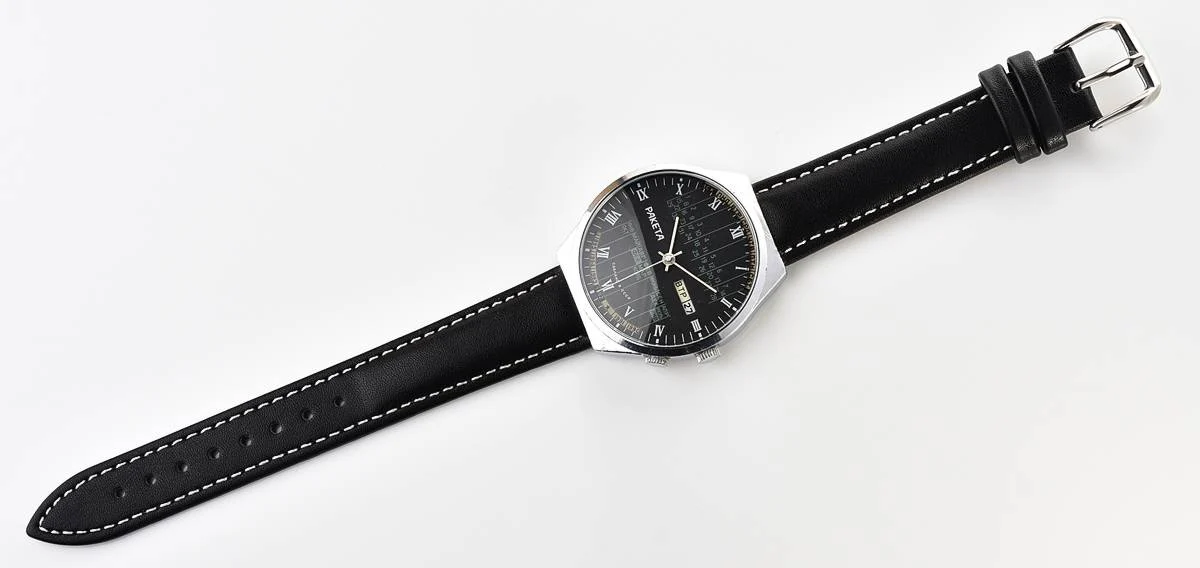 Soviet Raketa perpetual calendar mechanical watch