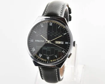 Soviet Raketa perpetual calendar mechanical watch