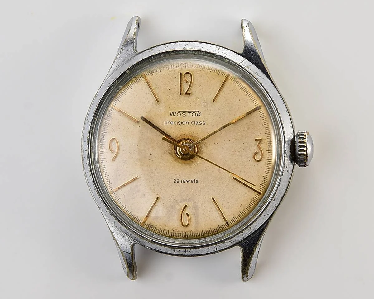 Original Soviet Wostok (Vostok) mechanical wristwatch with 22 jewel precision movement