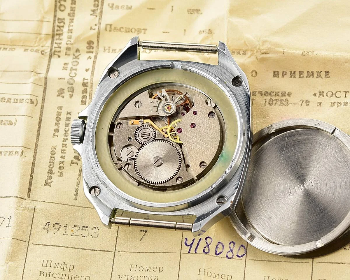 Large Soviet Wostok (Vostok) mechanical watch with box and passport!