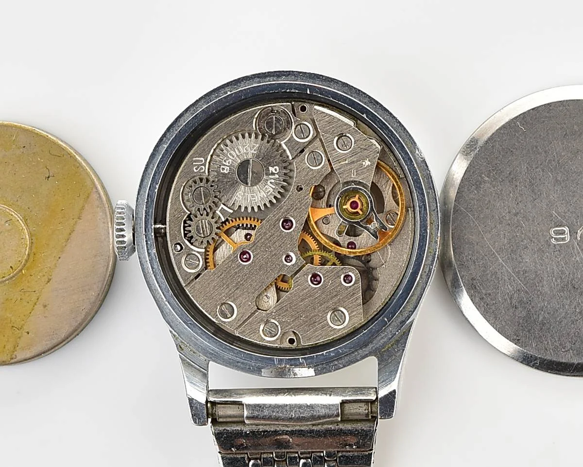 Zarya Soviet mechanical watch - medical, with pin