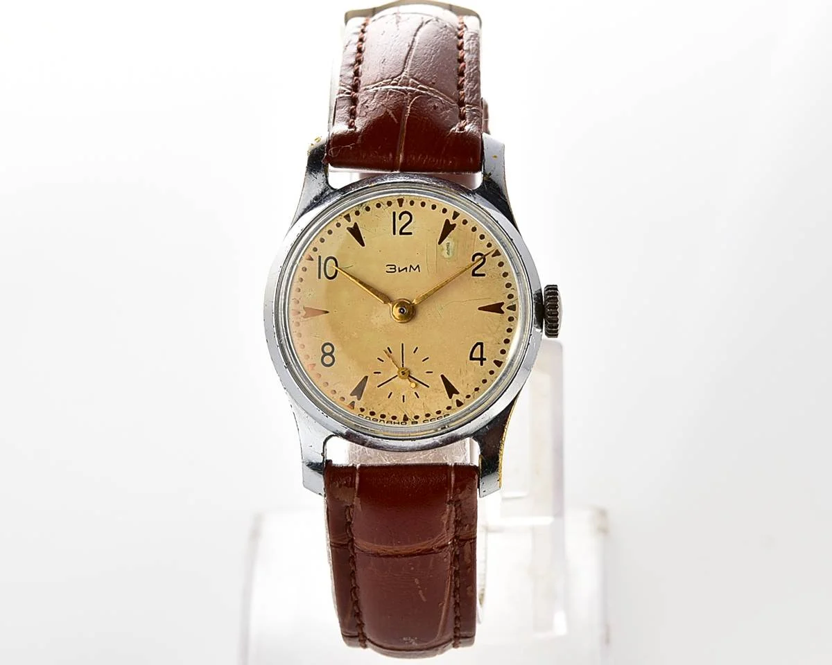 Vintage Soviet ZiM mechanical wristwatch