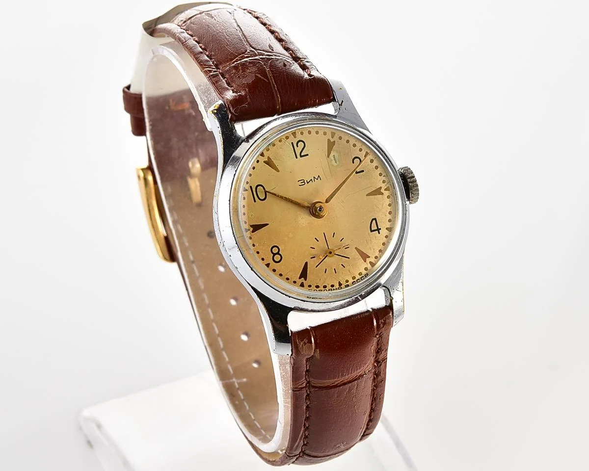 Vintage Soviet ZiM mechanical wristwatch