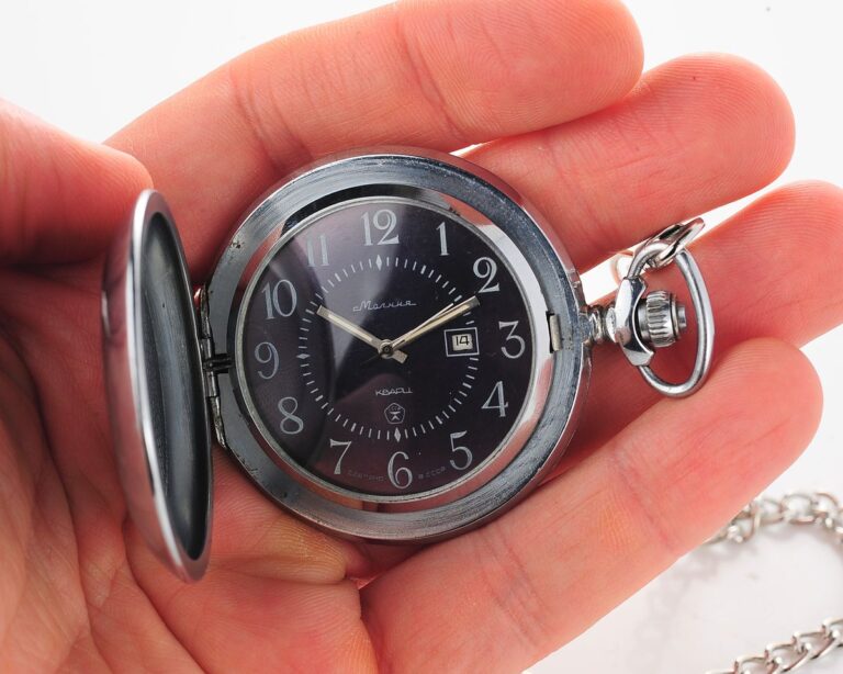 Soviet Molnija quartz pocket watch