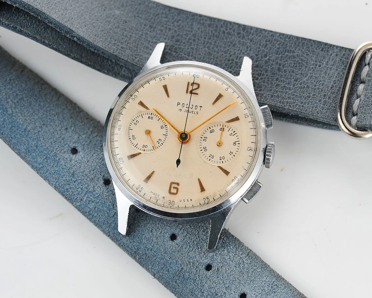 Rare: Poljot 3017 "Strela" chronograph chronometer mechanical watch