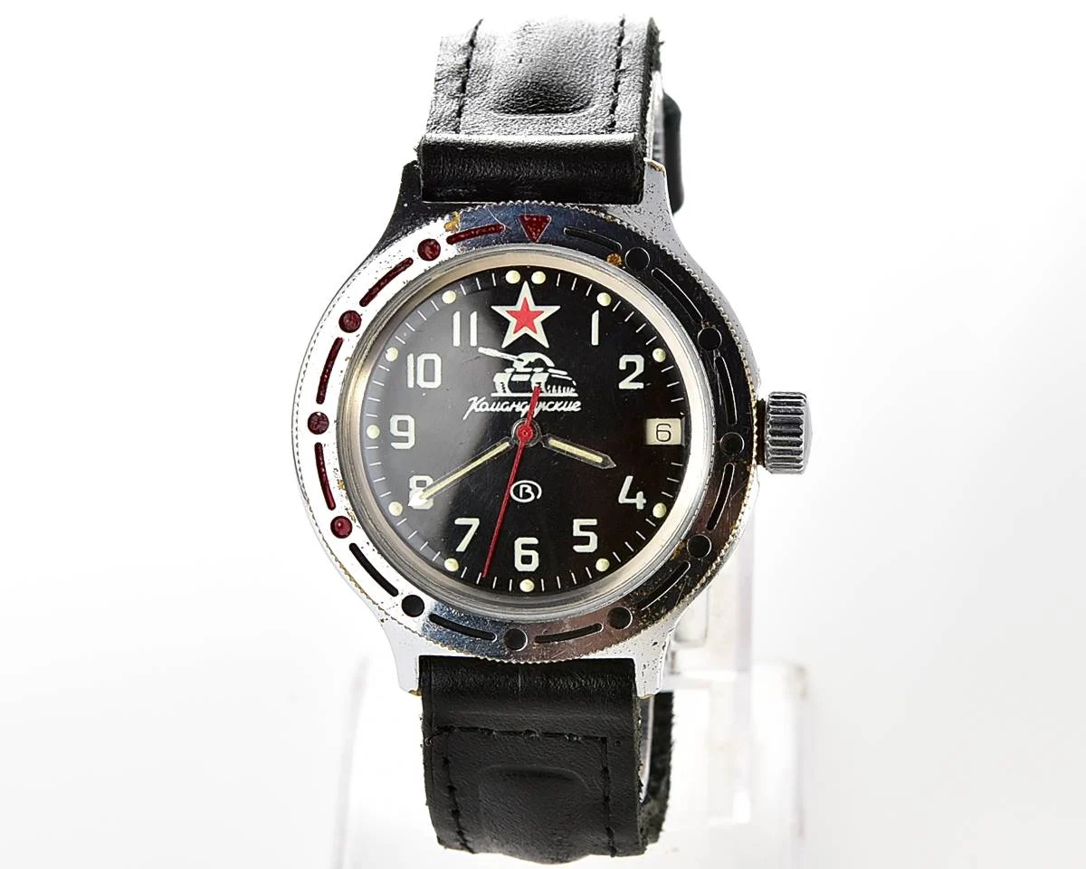 Vostok Komandirskie mechanical watch with automatic self winding movement