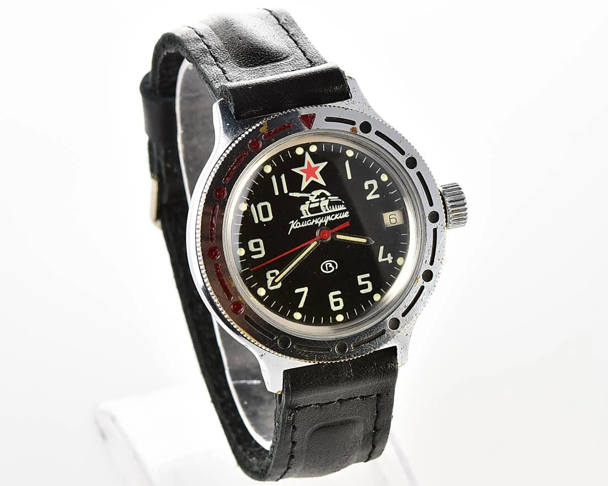 Vostok Komandirskie mechanical watch with automatic self winding movement