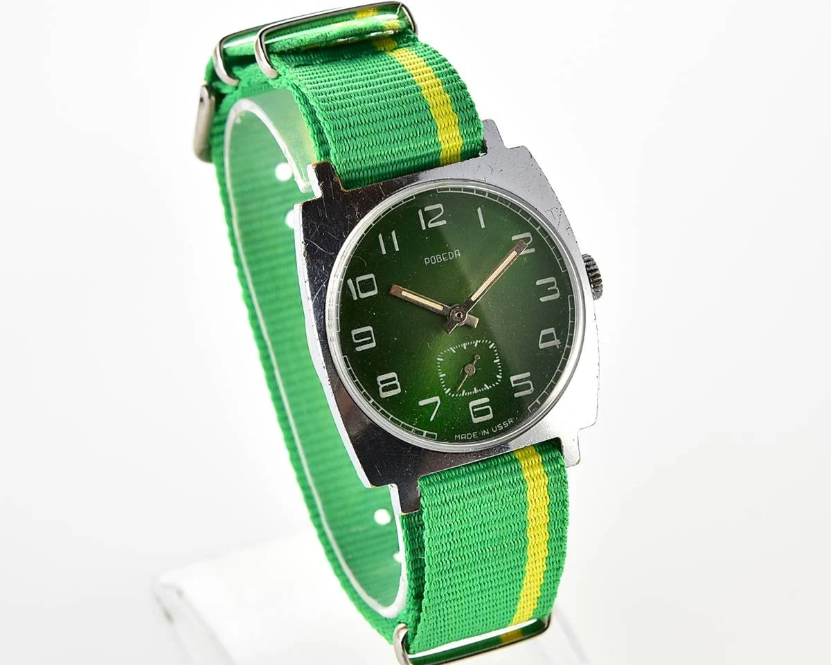 Pobeda Soviet mechanical wrist watch