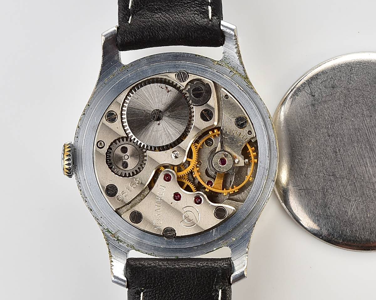 Vintage soviet mechanical POBEDA watch, 2MChZ, from 1950s