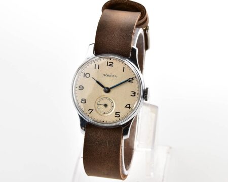 Vintage soviet mechanical POBEDA wrist watch, 1MChZ, 4th quarter of 1953