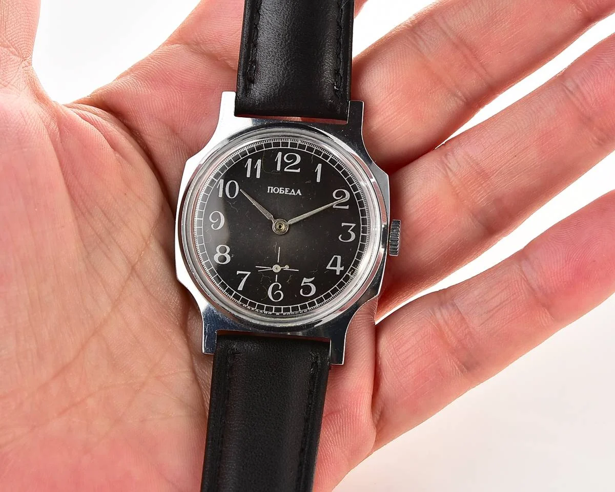 Pobeda Soviet mechanical wrist watch