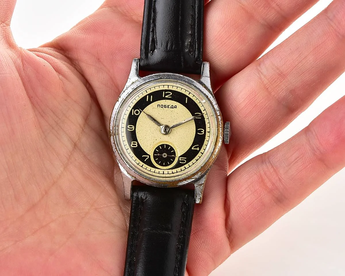 Vintage Soviet mechanical watch Pobeda from 2nd quarter 1957!