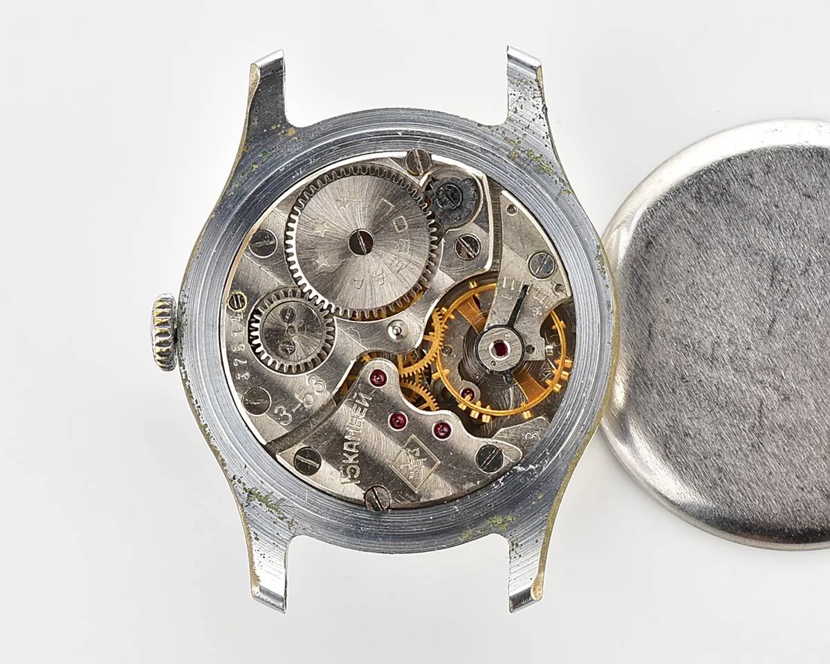 Excellent Soviet Pobeda 1MChZ from 1953 + exquisite Sturmanskie compass strap!