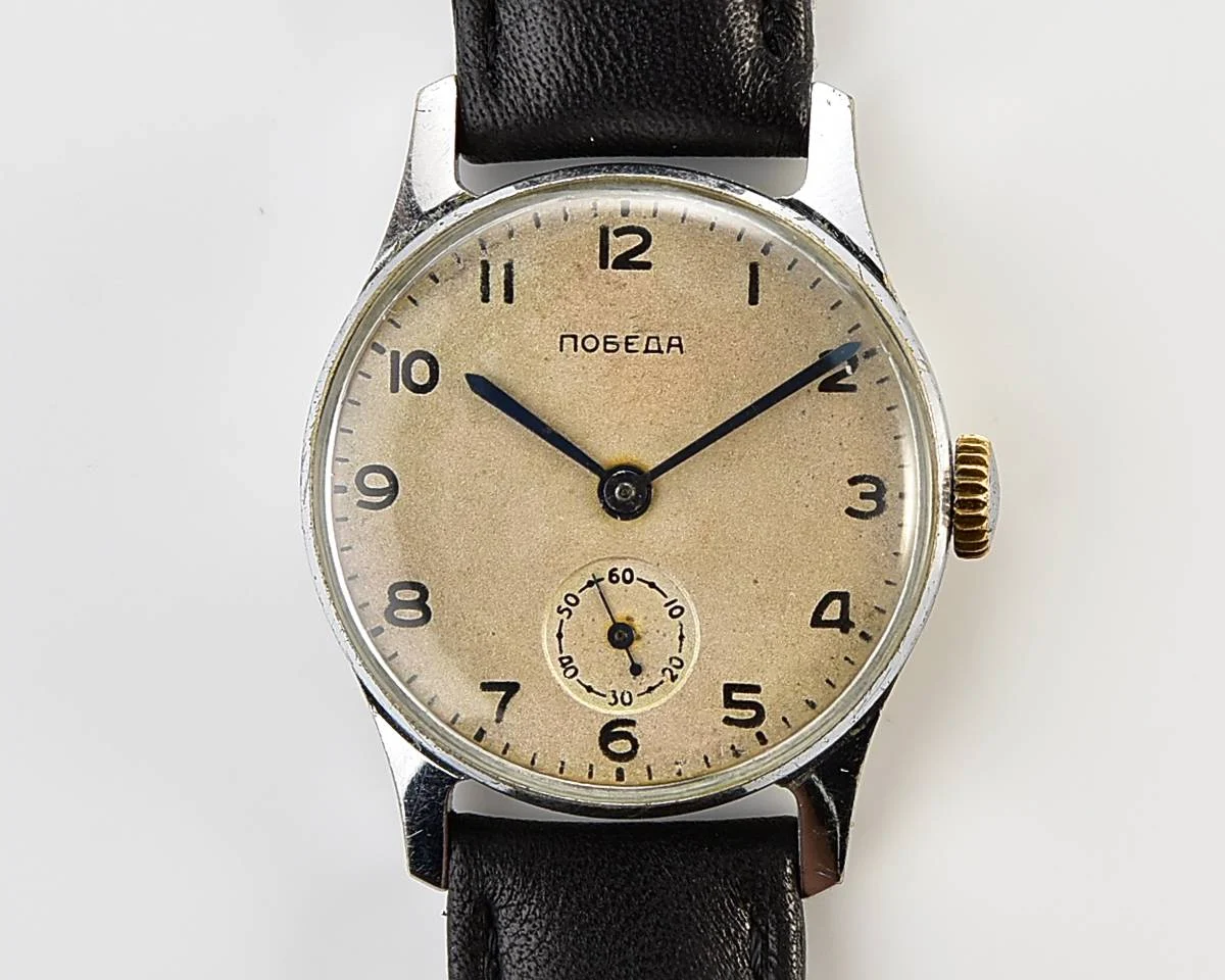 Excellent Soviet mechanical Pobeda watch, ChChZ, 2nd quarter of 1954