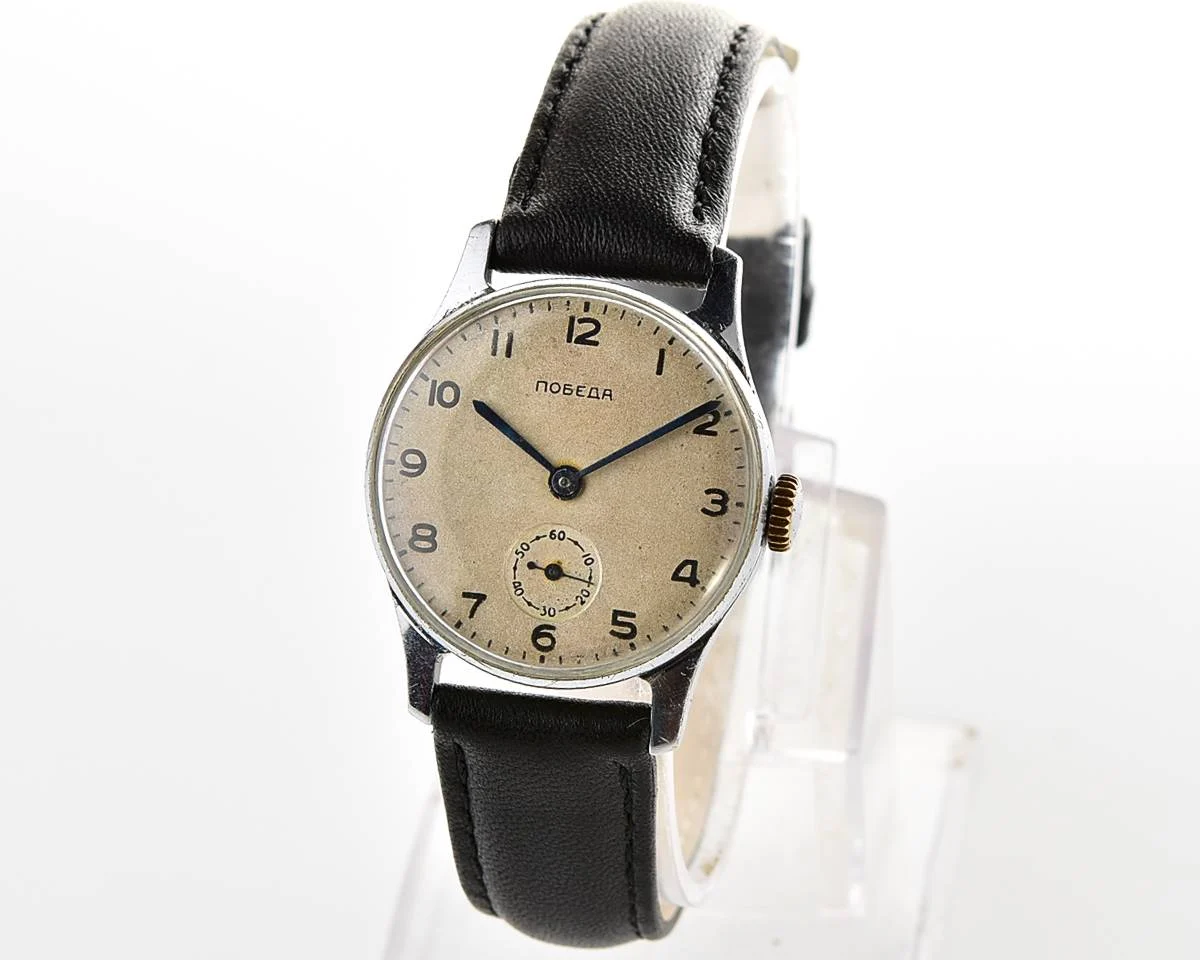 Excellent Soviet mechanical Pobeda watch, ChChZ, 2nd quarter of 1954