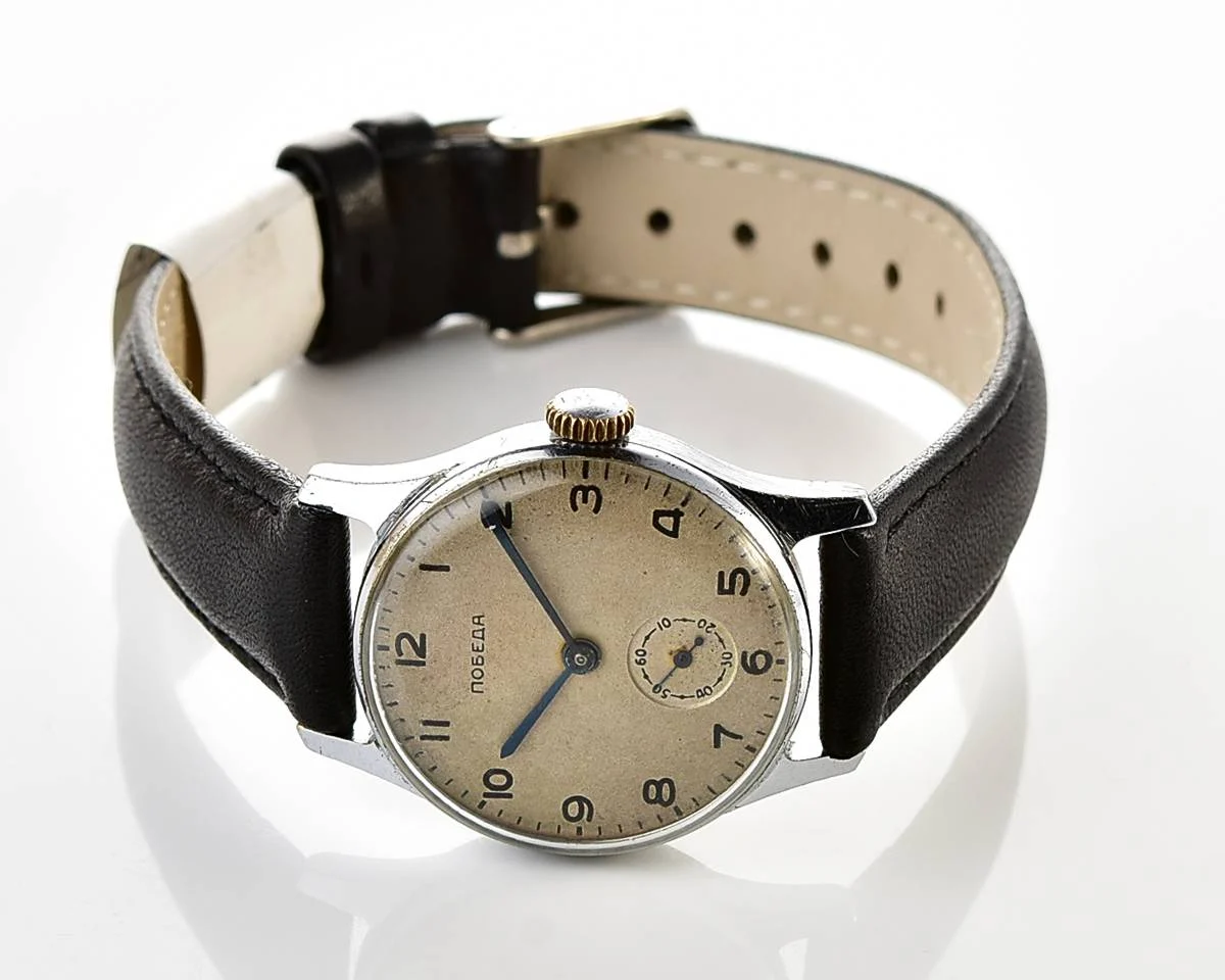 Excellent Soviet mechanical Pobeda watch, ChChZ, 2nd quarter of 1954