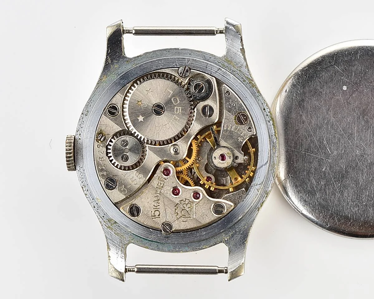 Vintage Soviet mechanical Pobeda watch, 2MChZ, the 3rd quarter of 1956