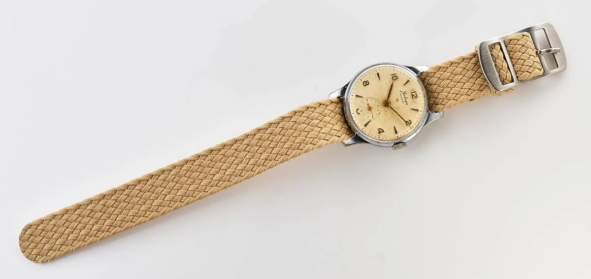 Vintage Soviet mechanical Pobeda watch, 2MChZ, the 3rd quarter of 1956