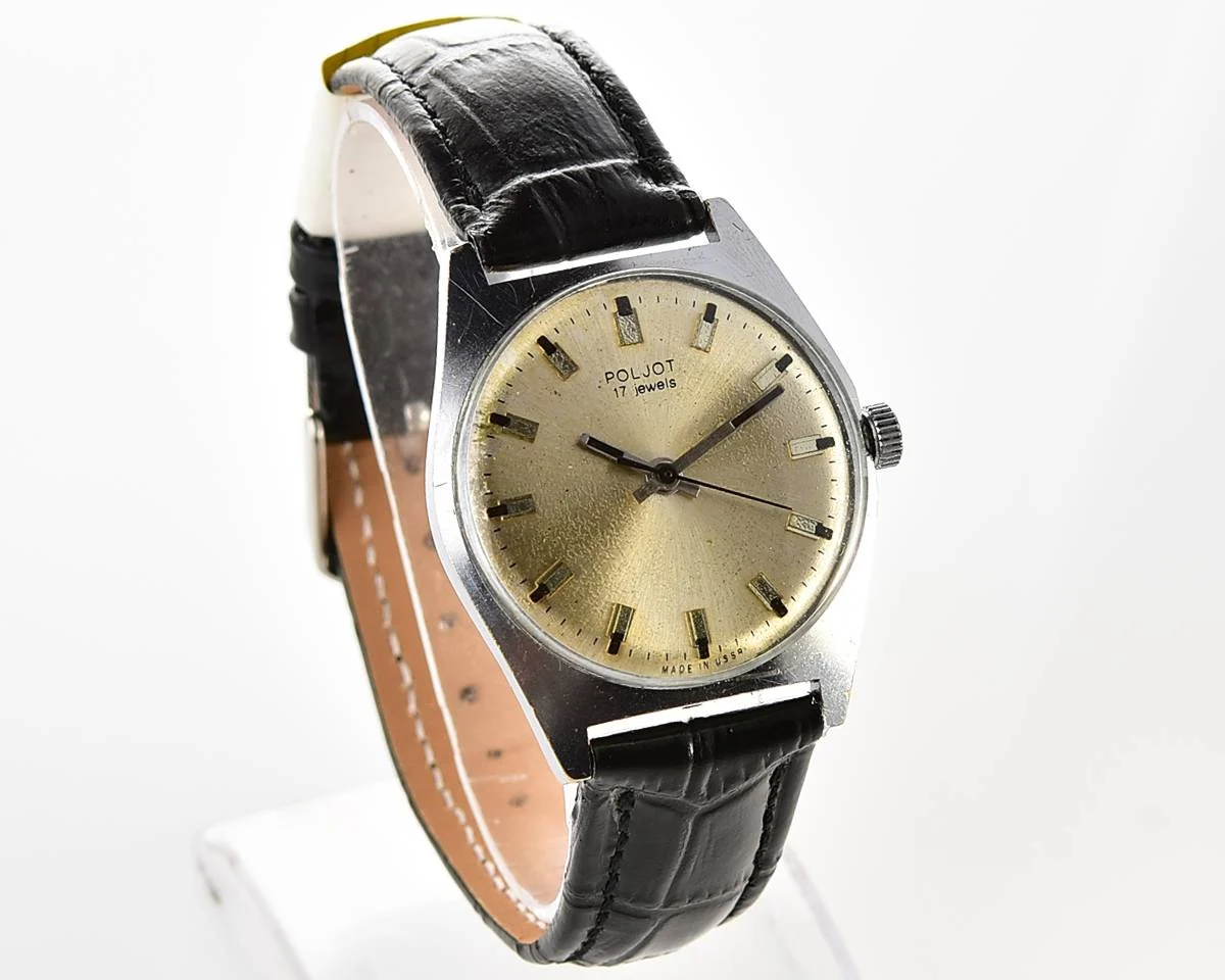 Soviet Poljot mechanical wrist watch