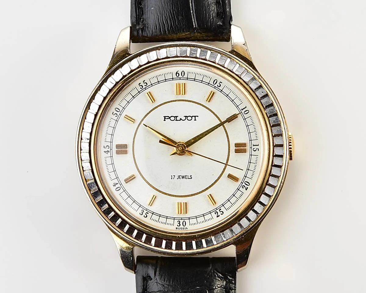 Large Poljot mechanical wristwatch