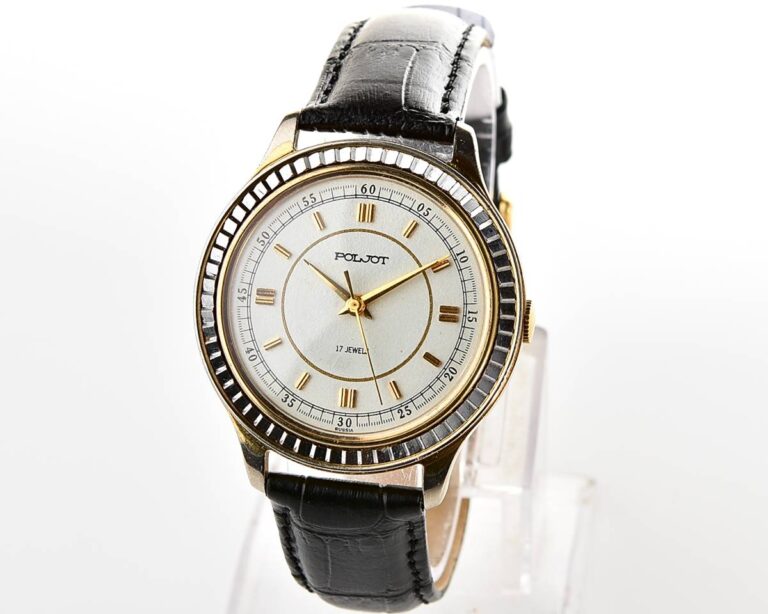 Large POLJOT mechanical wristwatch