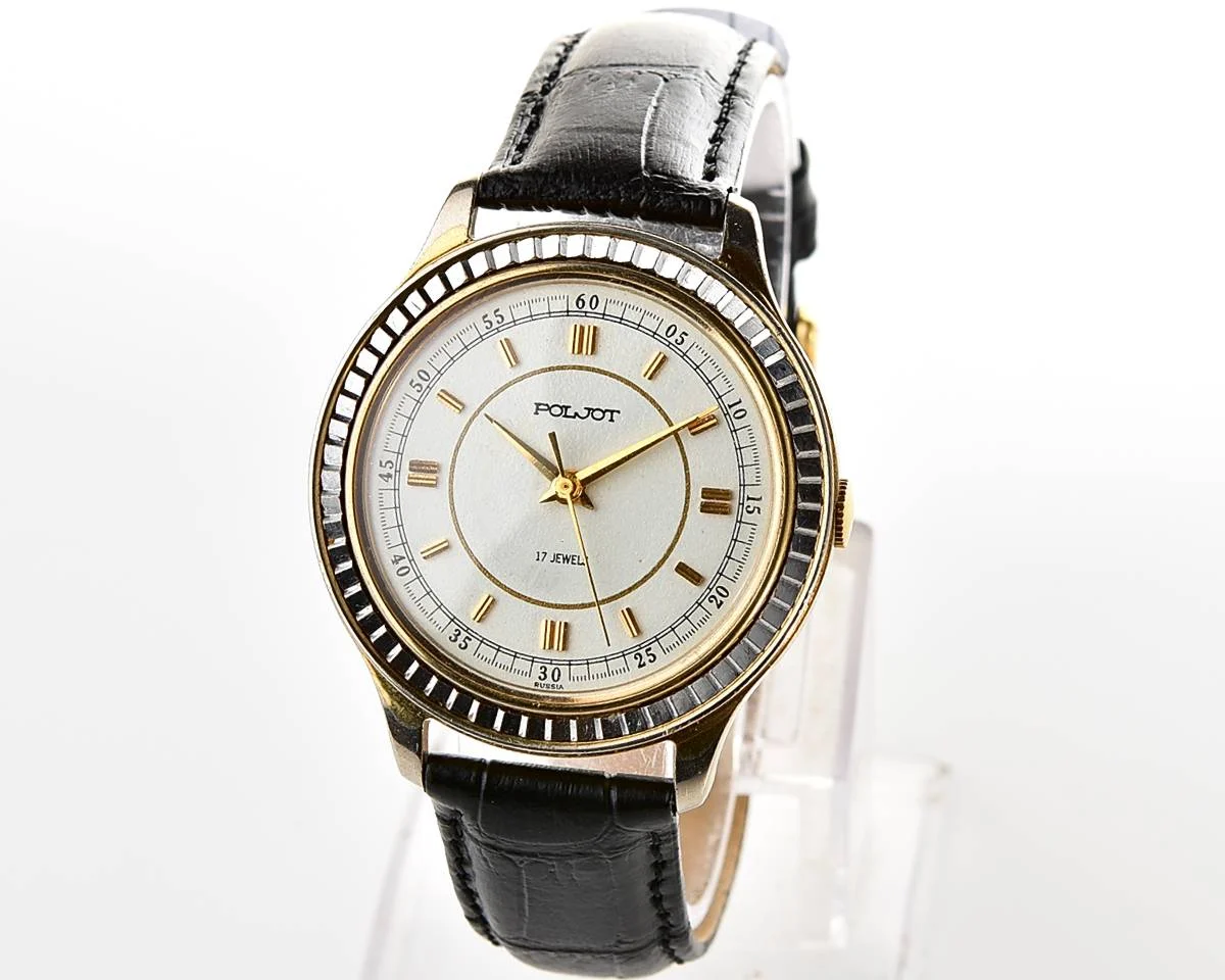 Large Poljot mechanical wristwatch