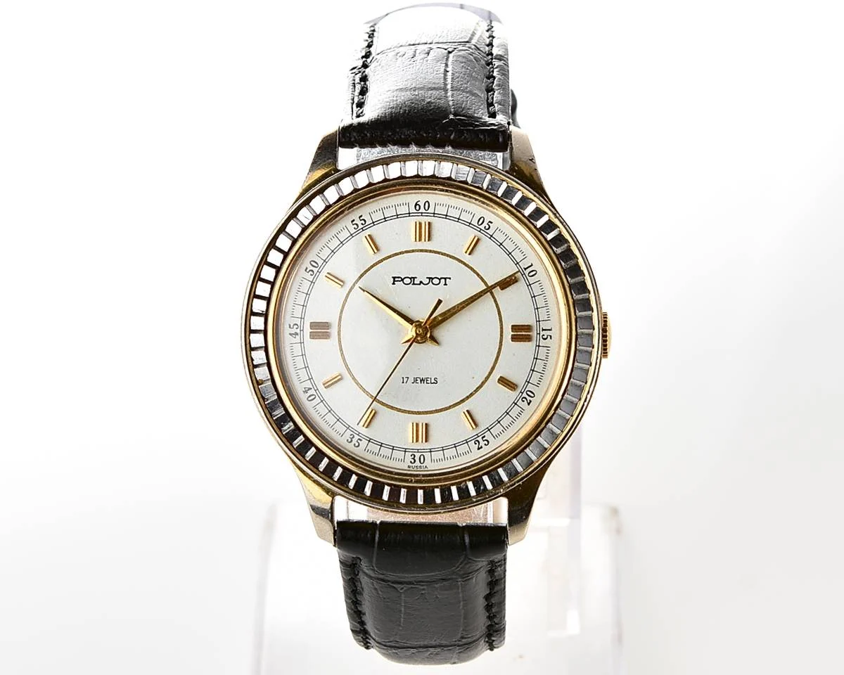 Large Poljot mechanical wristwatch