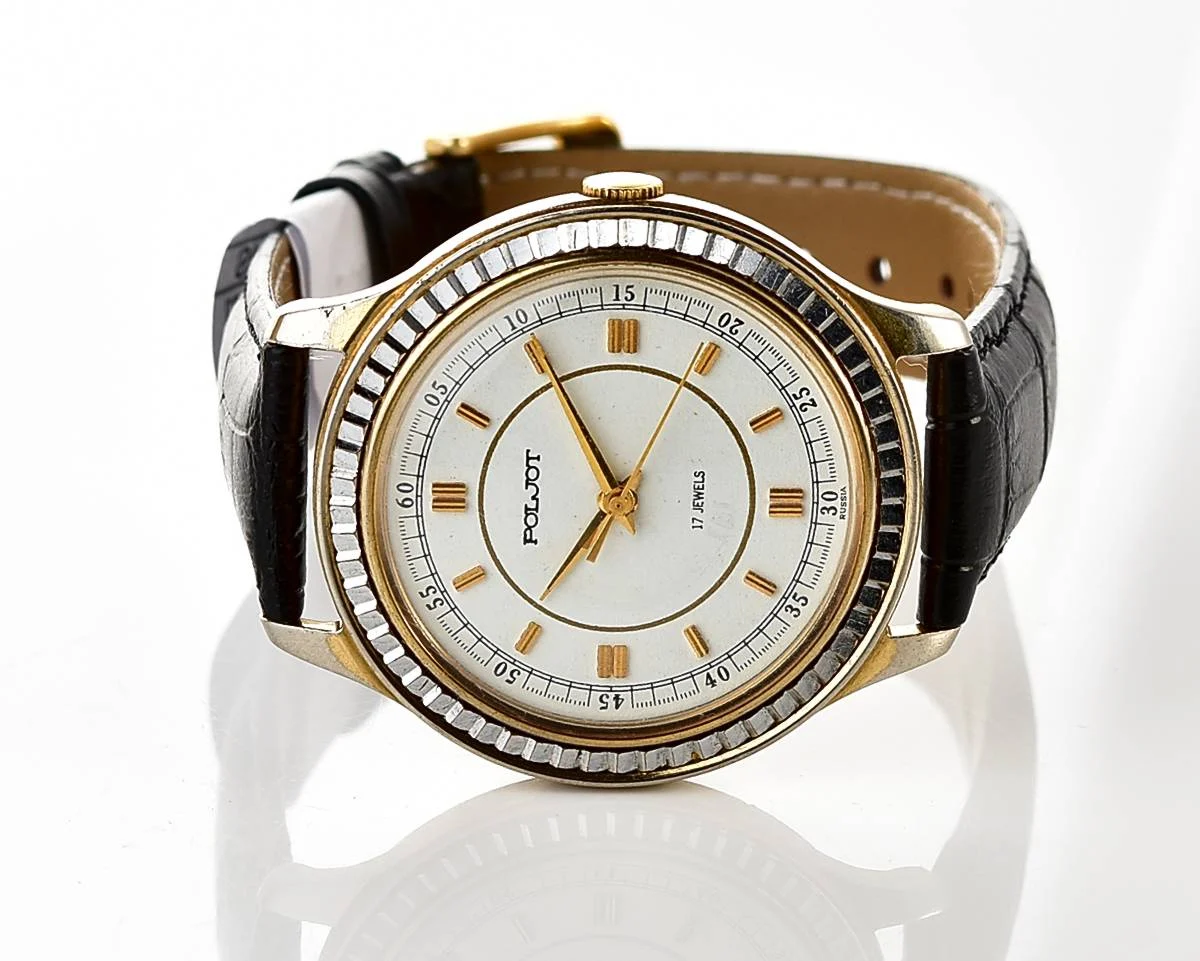 Large Poljot mechanical wristwatch