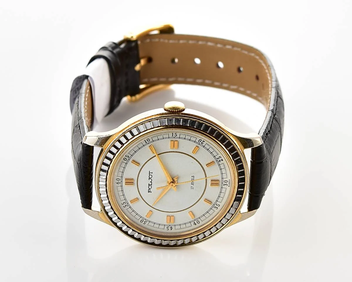 Large Poljot mechanical wristwatch