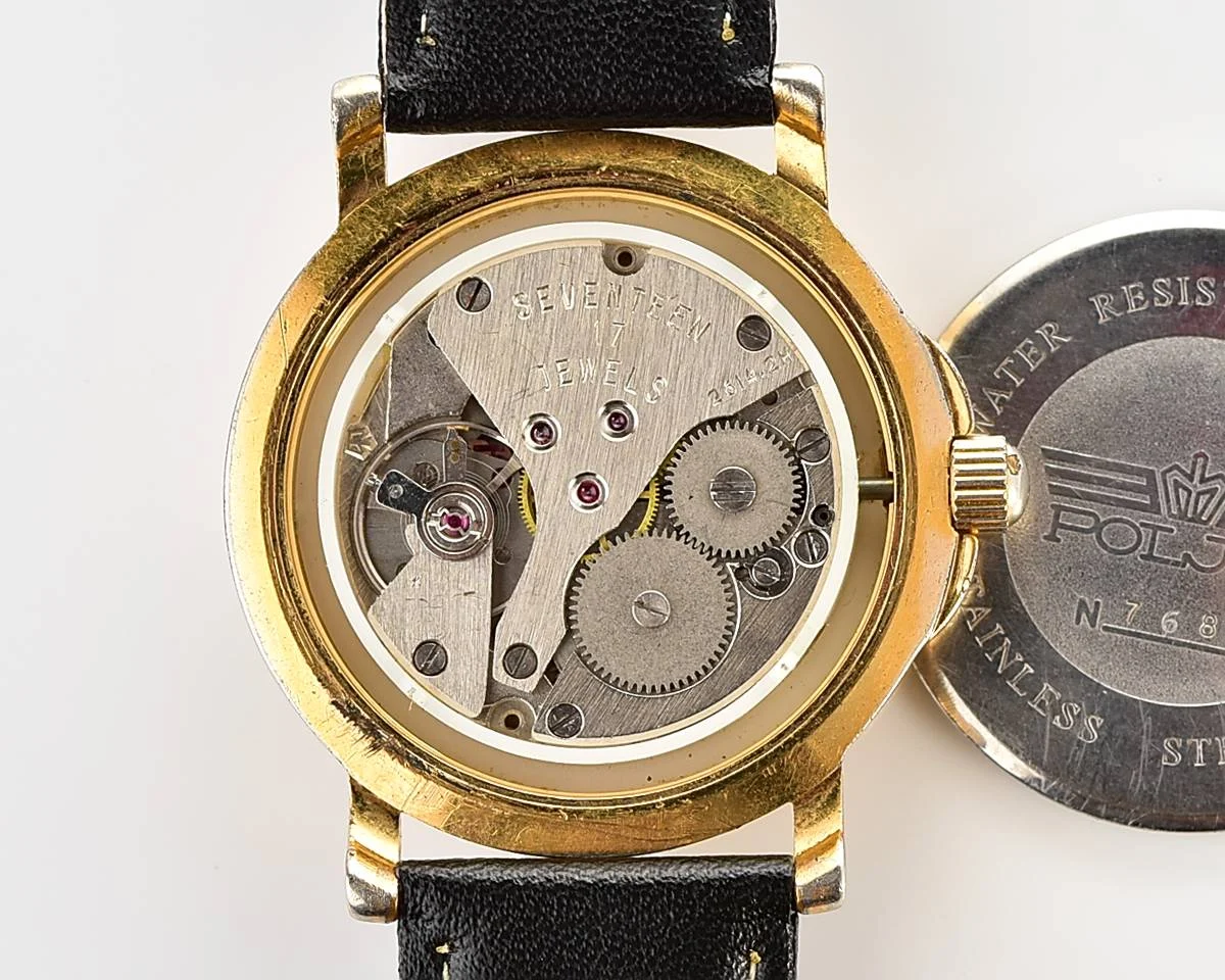 Large Poljot mechanical wrist watch