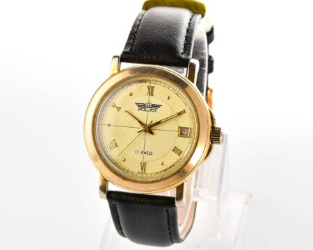 Large POLJOT mechanical wrist watch