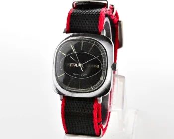 Vintage Soviet Raketa quartz watch with NATO nylon strap