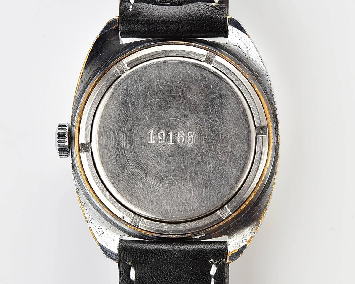 Soviet Raketa vintage mechanical watch with duo-tone dial