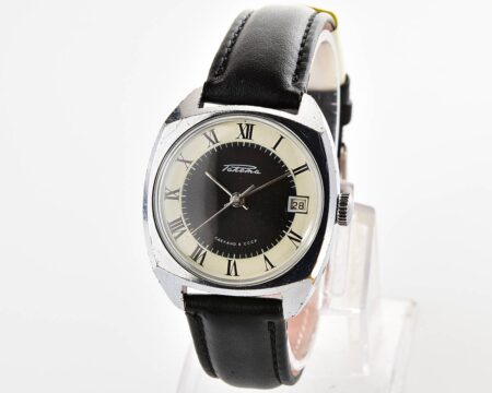 Soviet RAKETA vintage mechanical watch with duo-tone dial