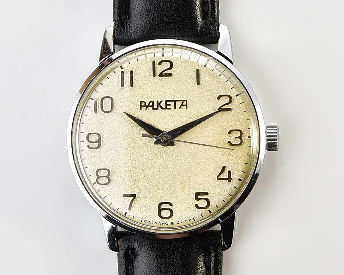 Soviet Raketa vintage mechanical watch