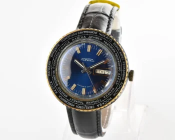Vintage mechanical Raketa Goroda(Cities) world time watch