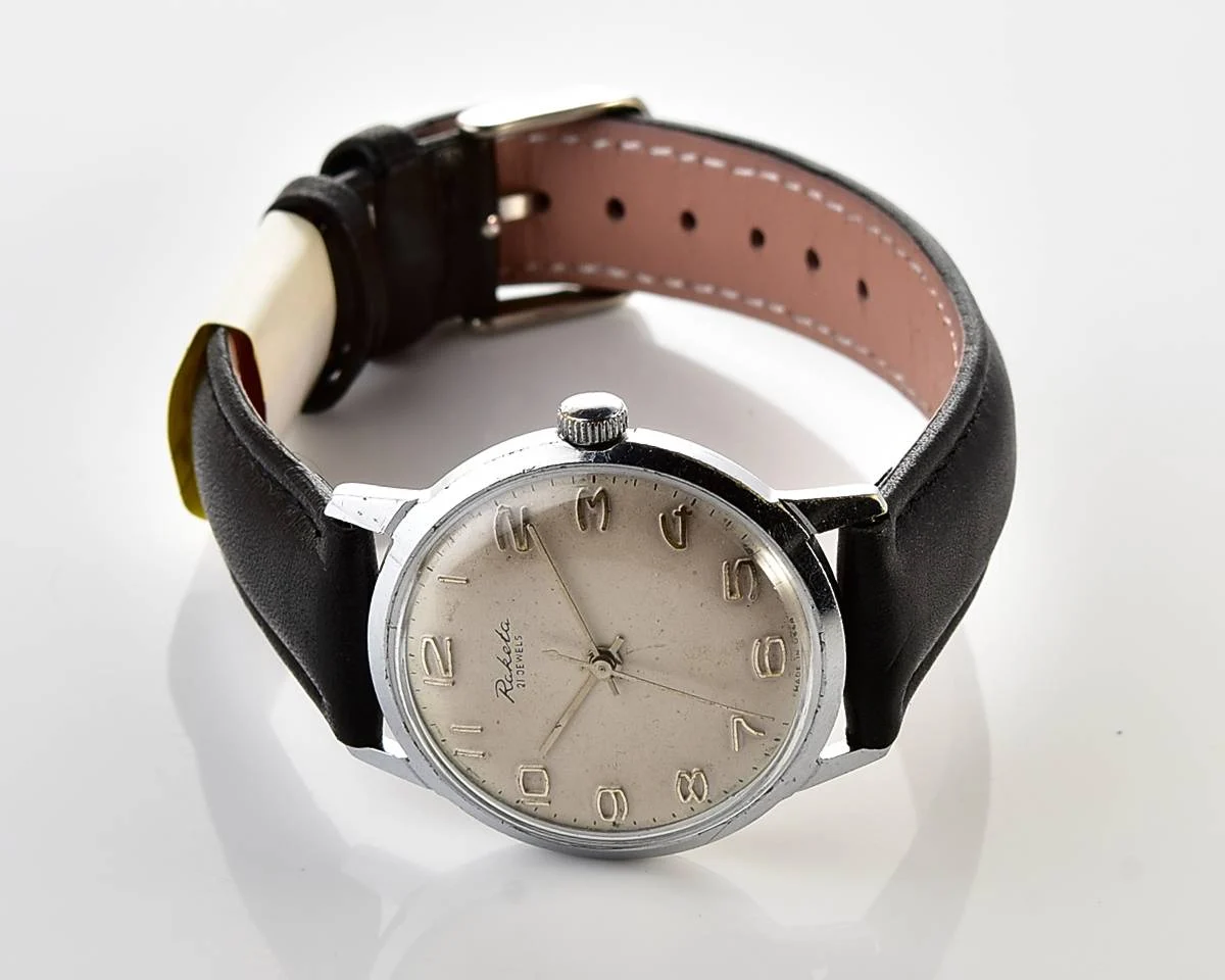 Vintage Soviet Poljot De Luxe mechanical watch