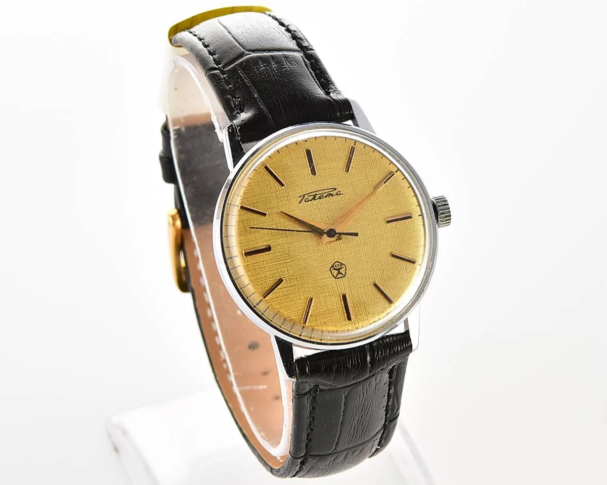 Soviet Raketa vintage mechanical watch with beautiful textured dial