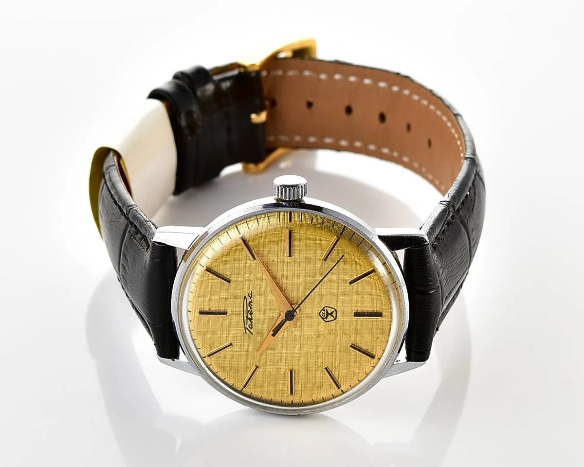 Soviet Raketa vintage mechanical watch with beautiful textured dial