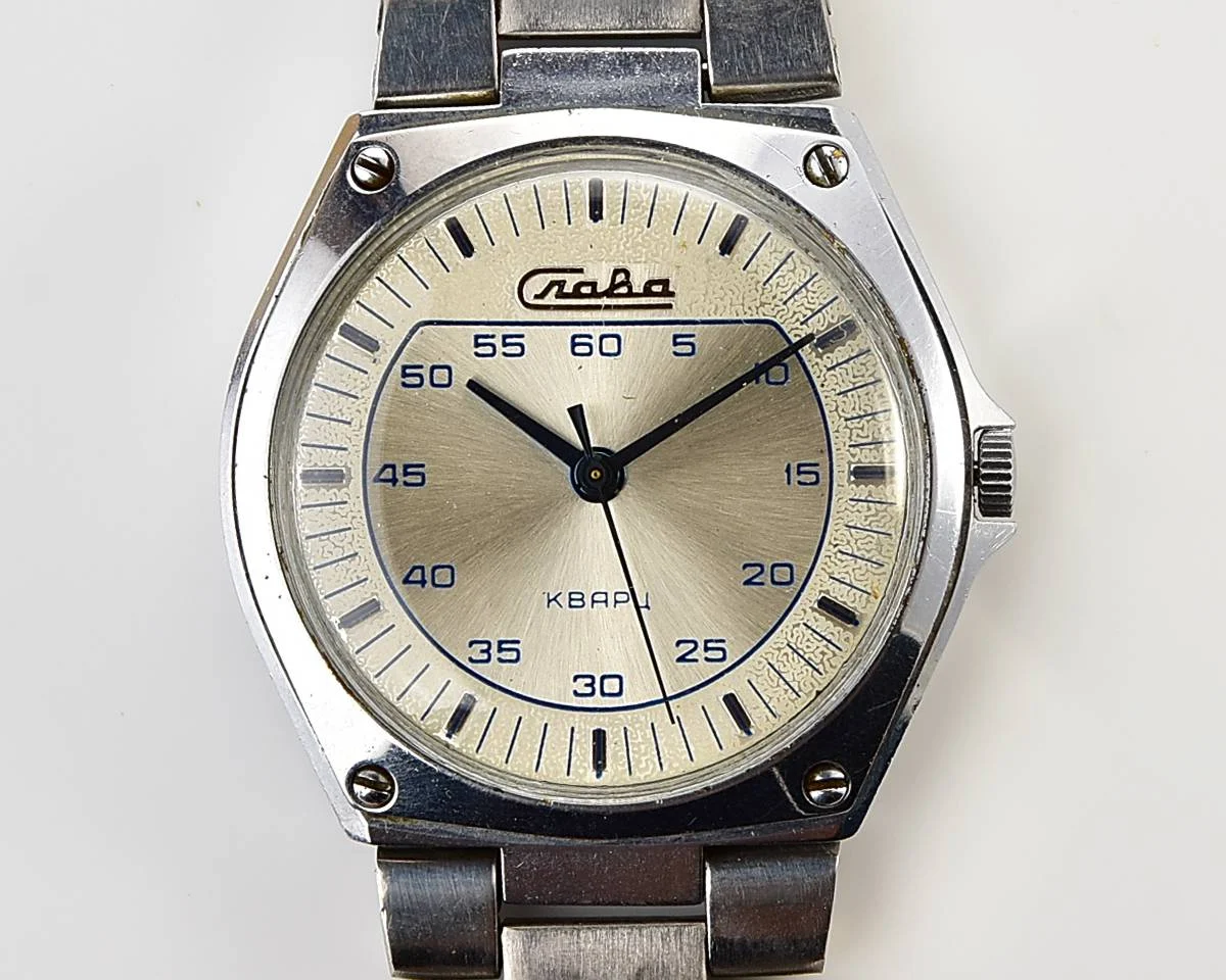 Soviet Slava with quartz movement