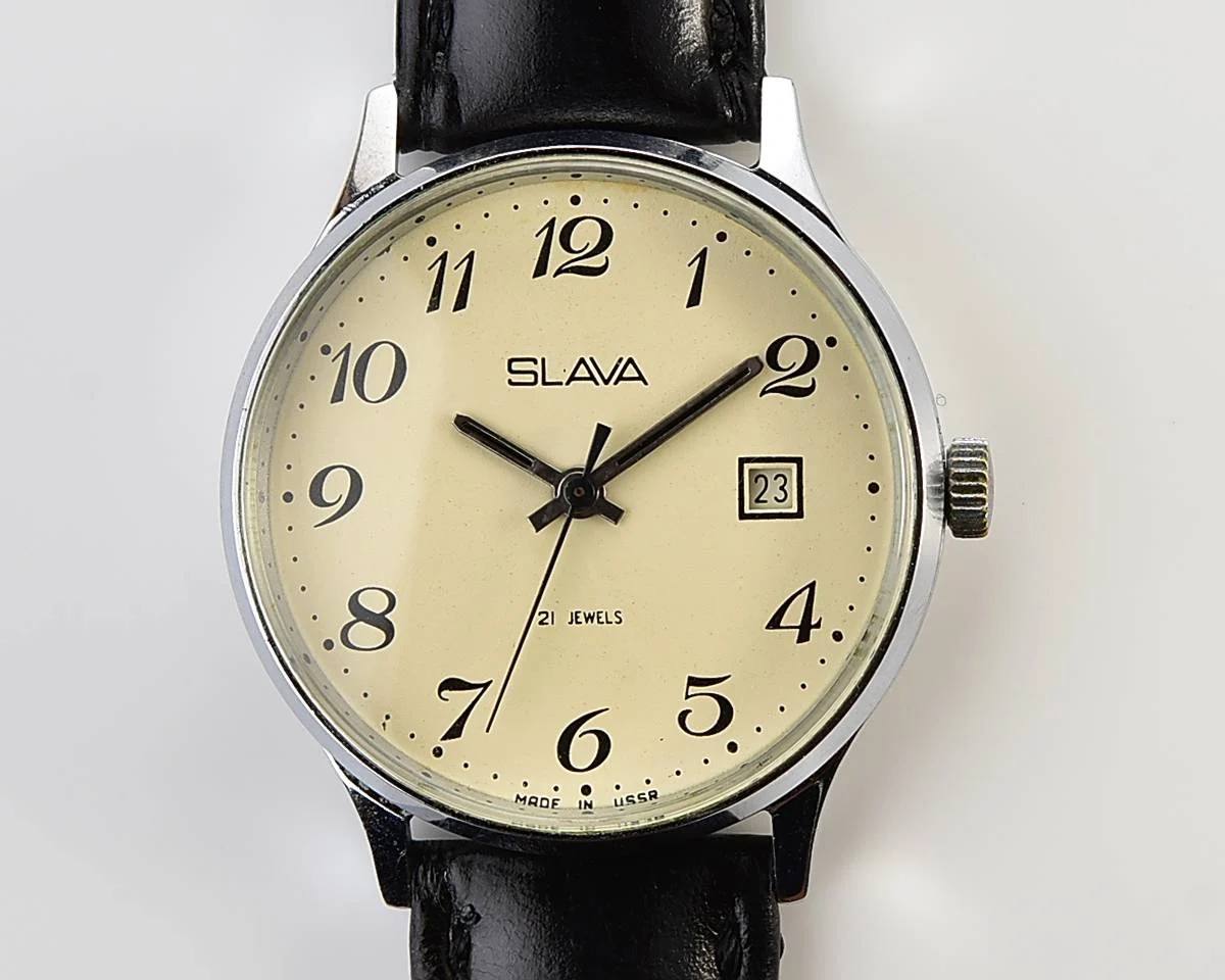 Slava Soviet vintage mechanical watch