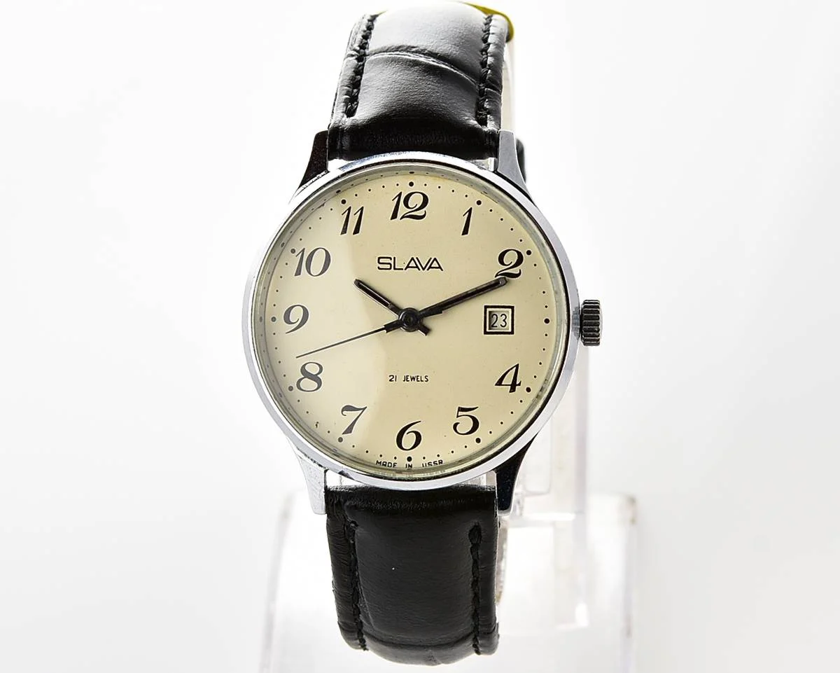 Slava Soviet vintage mechanical watch